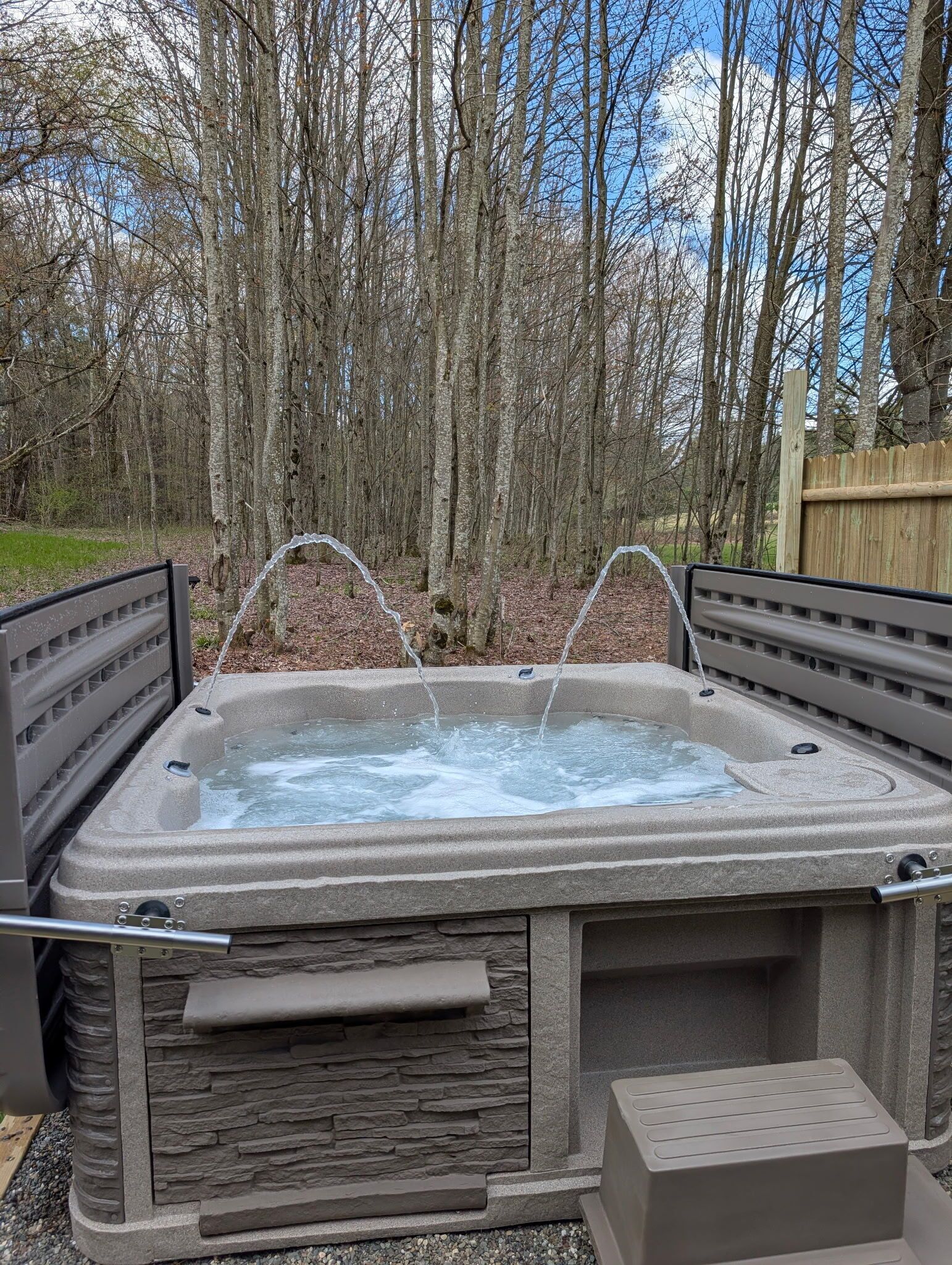 Bain à remous extérieur