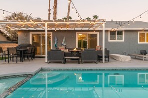 Outdoor pool, a heated pool - 3 Palms Private Desert Oasis! (Cathedral City)