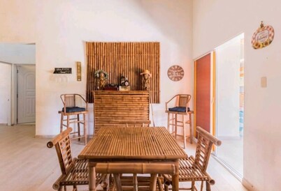 Sunflower village in the jarabacoa mountains near the river