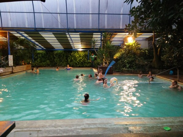 Indoor pool, a heated pool