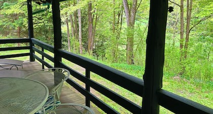 Original log cabin on 3 private acres