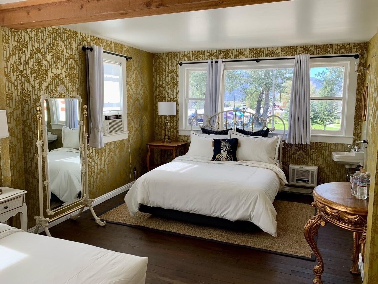 the prospector room | premium bedding, pillow-top beds, individually decorated