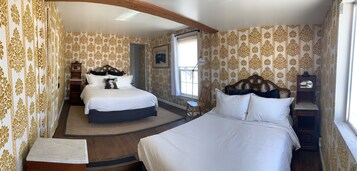 The School Room | Premium bedding, pillowtop beds, individually decorated