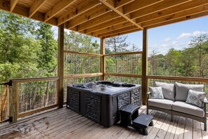 Ferienhütte, 5 Schlafzimmer | Außen-Whirlpool