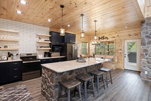 Private kitchen - Stargazer Chalet 5 Bedroom Cabin by RedAwning (Sevierville)