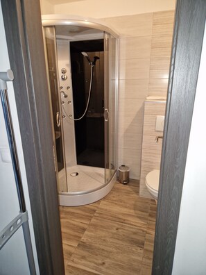 Combined shower/tub