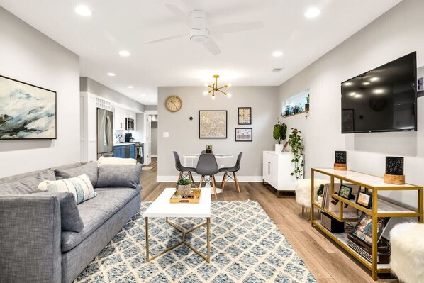 Smart TV, video games, books, music library