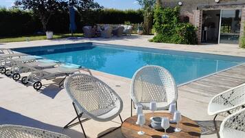 A heated pool