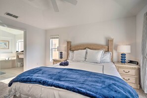 5 bedrooms, iron/ironing board, travel crib, WiFi