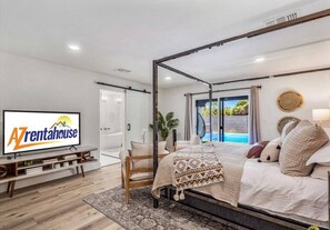 4 Schlafzimmer, Schreibtisch, Bügeleisen/Bügelbrett, Reisekinderbett