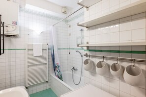 Combined shower/bathtub, bidet