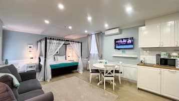 Suite | 1 dormitorio, caja fuerte, cortinas opacas y sistema de insonorización