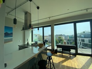 Blick von der Unterkunft