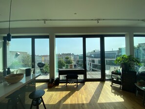 Blick von der Unterkunft