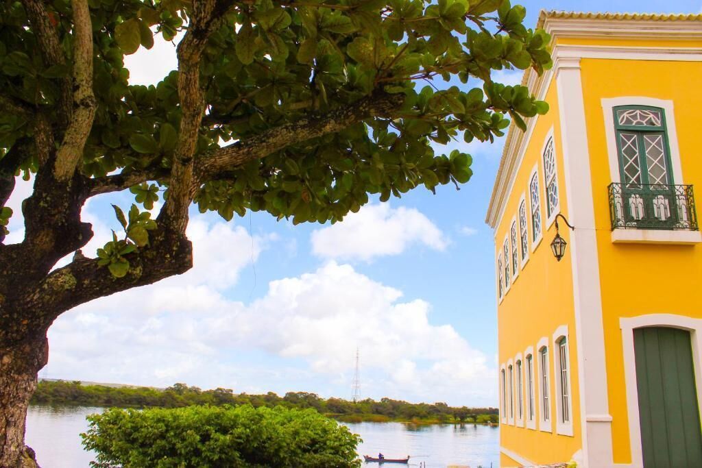 Vue sur la campagne depuis l’hébergement