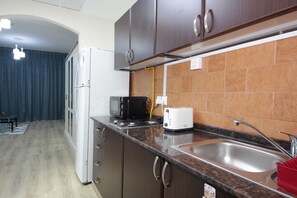Fridge, microwave, oven, stovetop - FULLY FURNISHED STUDIO FOR RENT in JVC INCLUDING ALL BILLS! (Dubai)