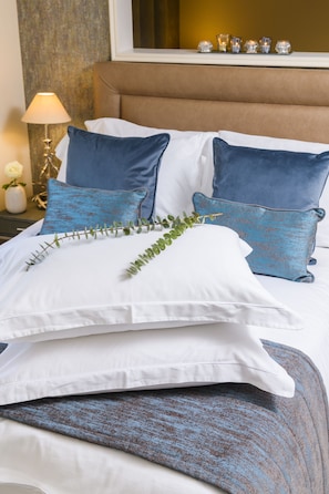 Deluxe-Zimmer | Bettwäsche aus ägyptischer Baumwolle, hochwertige Bettwaren