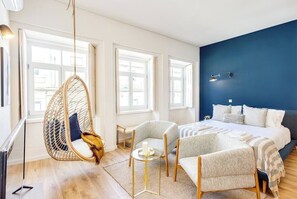 1 bedroom, iron/ironing board, travel cot, WiFi - Boavista Blue Studio by DA'HOME (Porto)