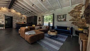 TV, fireplace, table tennis, stereo