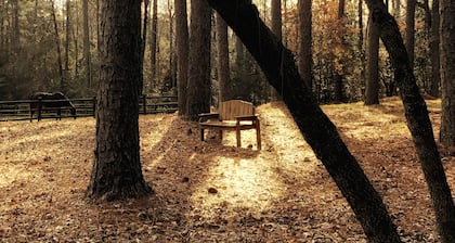 Peaceful Horse Farm Retreat — private balcony and pasture views!