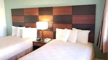 In-room safe, blackout drapes, iron/ironing board, bed sheets