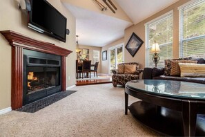 Smart TV, fireplace, video games, ping pong