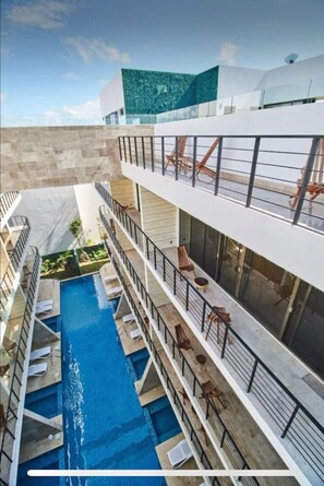 Terrace/patio - Sherlock - Swim up Suite & Gym & Beach Club Access (Tulum)