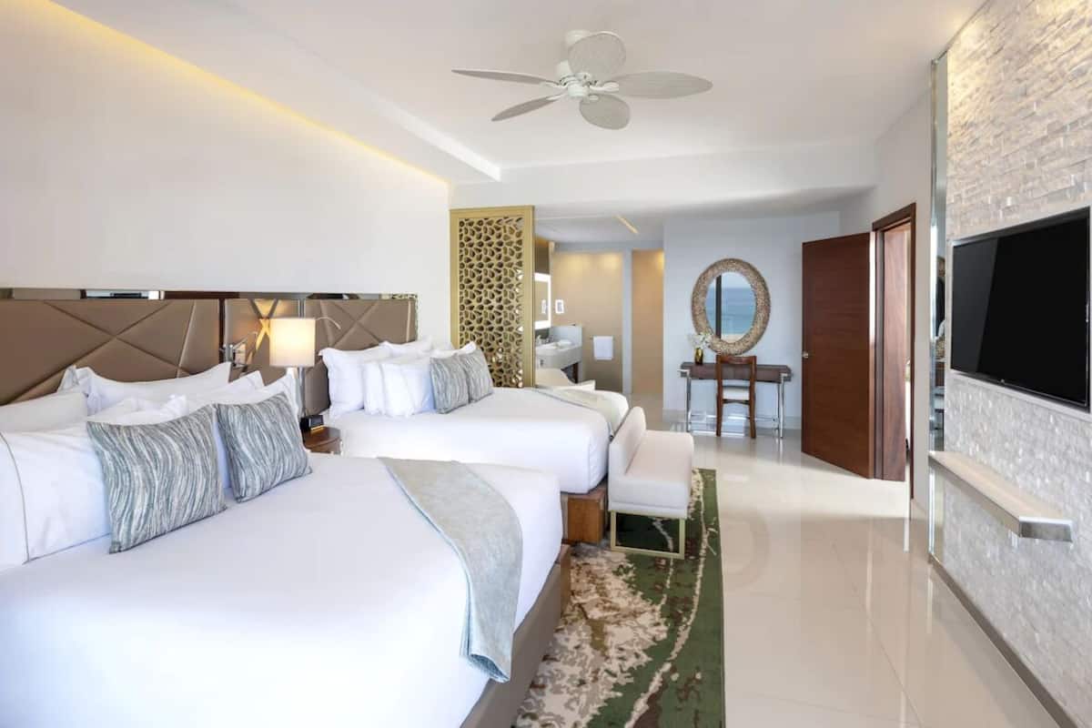 Junior Room, 2 Queen Beds, Patio, Ocean View | Free WiFi