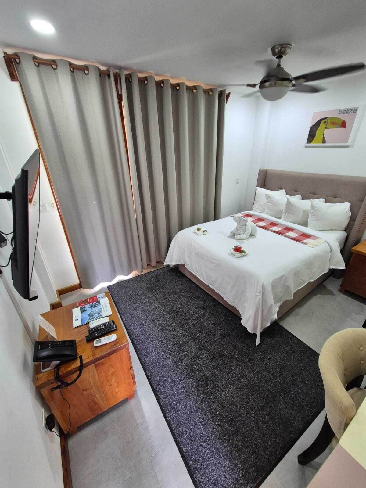 Habitació estàndard, 1 llit de matrimoni, balcó, vistes al jardí | Escriptori i espai de treball apte per a portàtils 