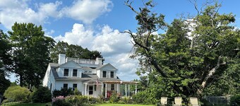 Historic intown waterfront w/PRIVATE dock & pool on 8.5 acres.