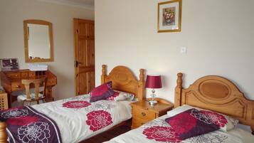 2 bedrooms, free cots/infant beds, bed sheets