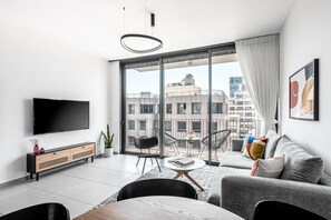 Allenby- 15 #24 | Living area - HAYARKON - Superior Collection - By HOMY (Tel Aviv)