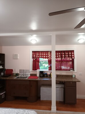 Room - Studio apartment. Pet friendly. One block from UTMB. Long term booking available (Galveston)