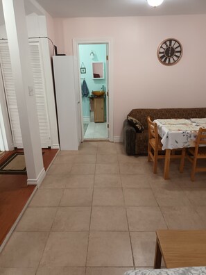 Interior - Studio apartment. Pet friendly. One block from UTMB. Long term booking available (Galveston)