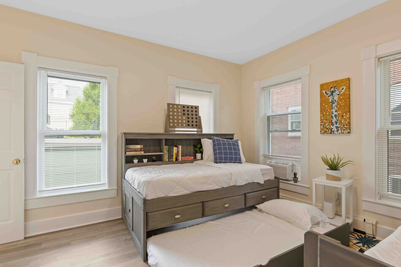 4 bedrooms, iron/ironing board, travel crib, WiFi