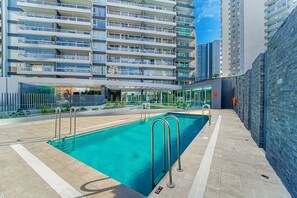 Indoor pool, outdoor pool