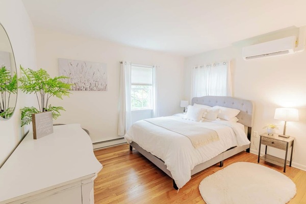 Bedroom 2 with Queen bed, Nectar Mattress, full size closet and dresser