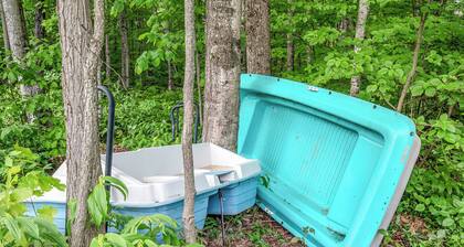 Lakefront Vintage Chalet Surrounded by Lush Forest + Boats, Kayaks, Retro Games