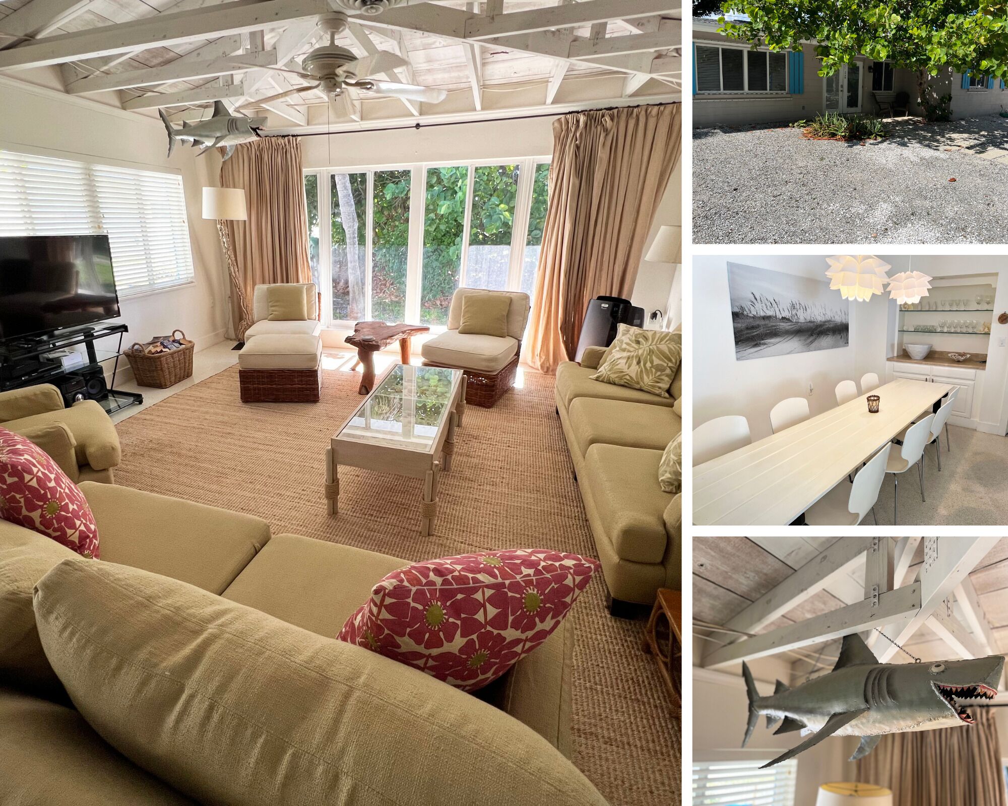 Beach view, charming, no-fuss home sleeps 10