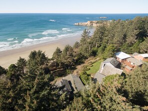 House, 2 Queen Beds (Otter Rock Hideaway) | Aerial view - Otter Rock Hideaway (Otter Rock)