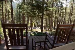 Terrace/patio - Angel Fire Whispering Pines Mountain retreat-lots of out door fun! (Angel Fire)