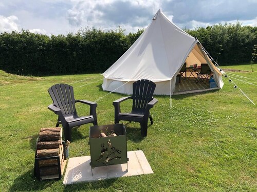 Crooked Oaks Bell Tent Glamping in North Devon