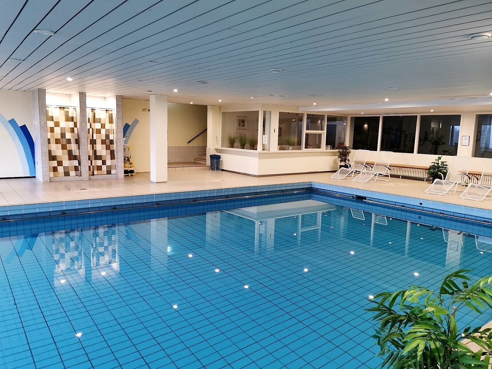 Indoor pool, a heated pool