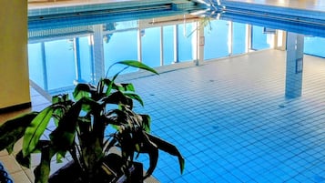 Indoor pool, a heated pool
