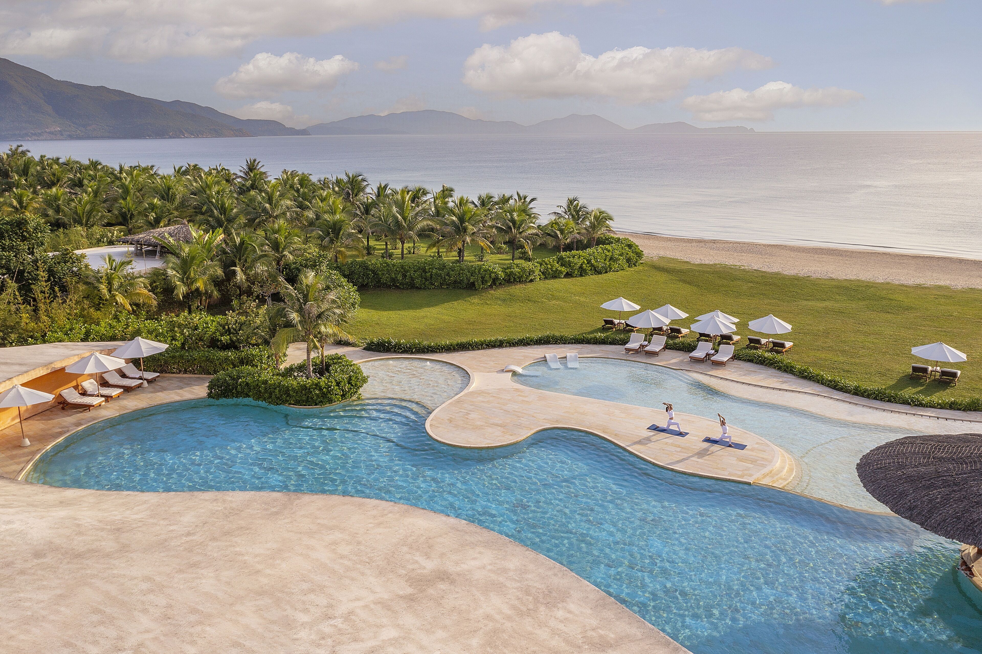 2 outdoor pools, pool umbrellas, sun loungers