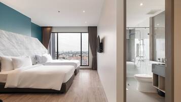 In-room safe, desk, blackout curtains, iron/ironing board