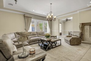 TV, DVD player, offices