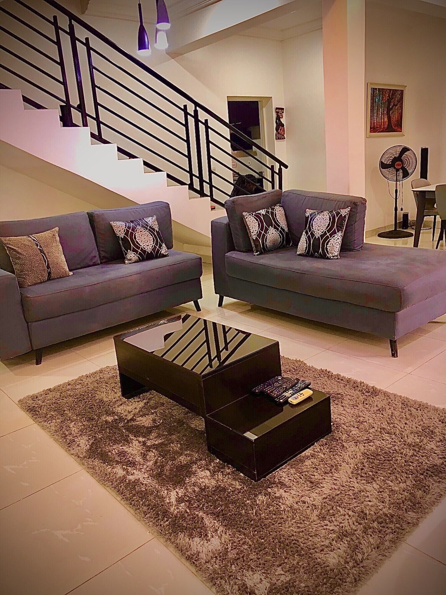 Smart TV, DVD player, books, stereo