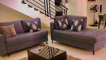 Smart TV, DVD player, books, stereo