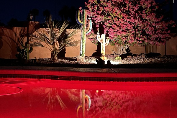 Una piscina al aire libre, una piscina climatizada